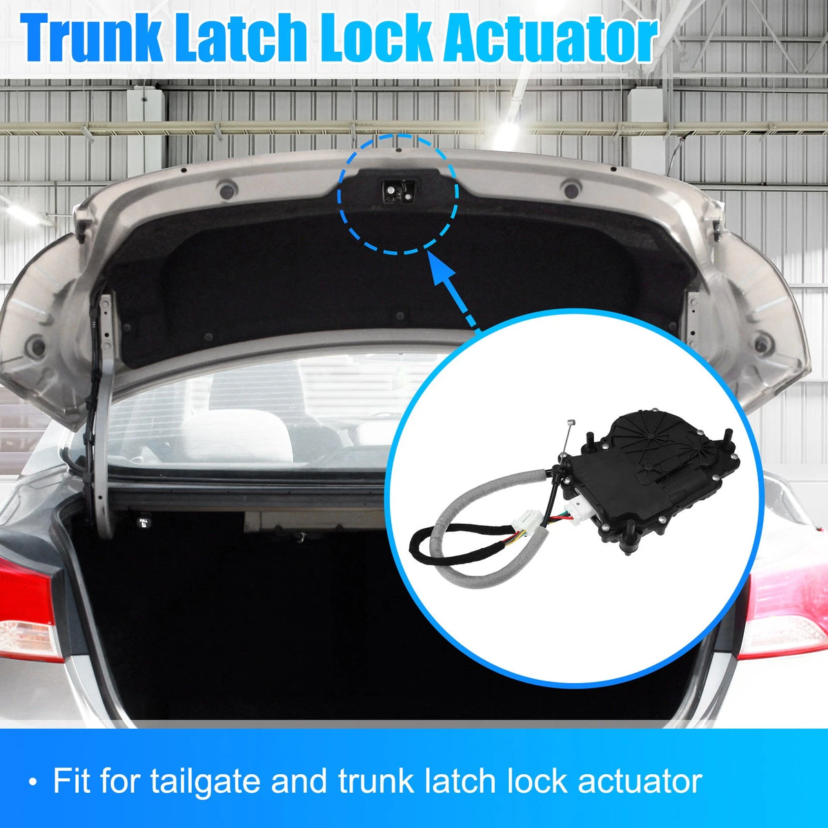 Trunk Tailgate Lock Latch Actuator Replacement Rear for BMW X5 (2014–2018)