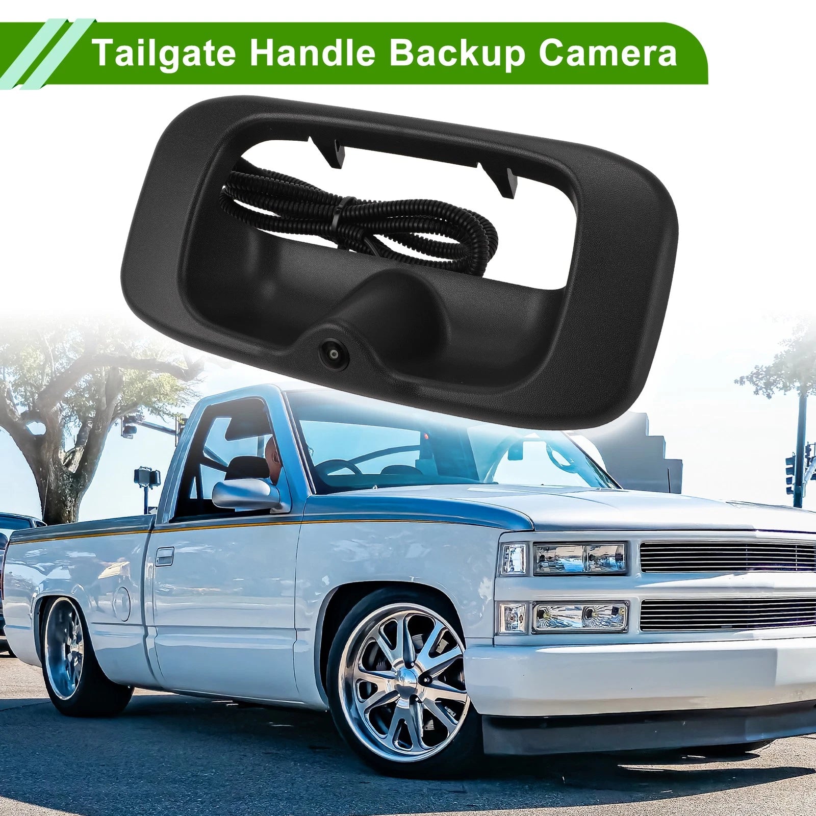 Tailgate Handle Backup Rear View Camera Replacement for Chevrolet Silverado (2014–2018)