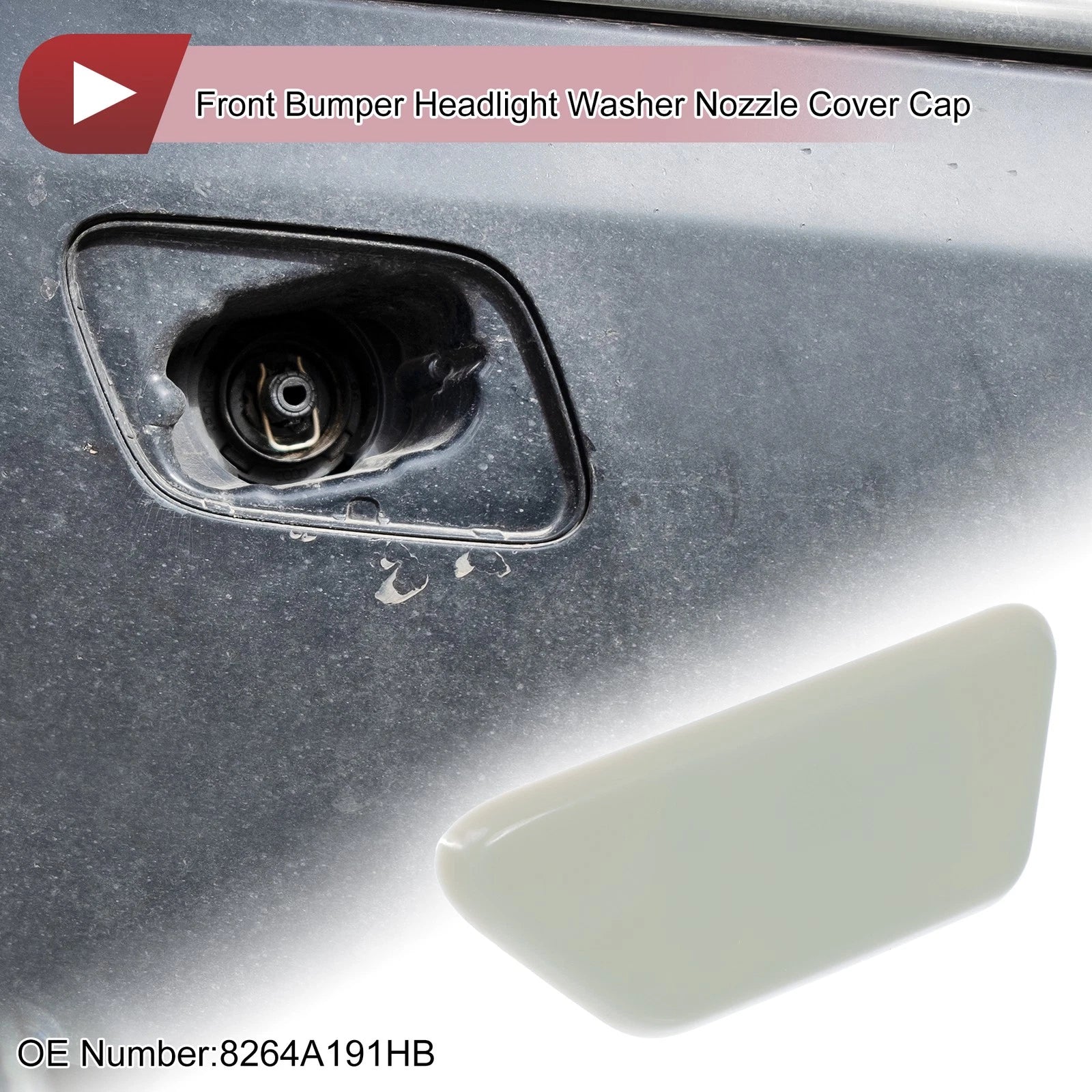 Front Left Washer Nozzle Cover Cap for Mitsubishi Outlander XL (2013–2015)