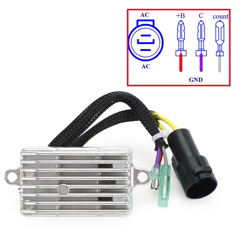 Rectifier Plastic Connector for Johnson Evinrude 9.9-35 HP (1995–2001) 584890 193-4890 T9