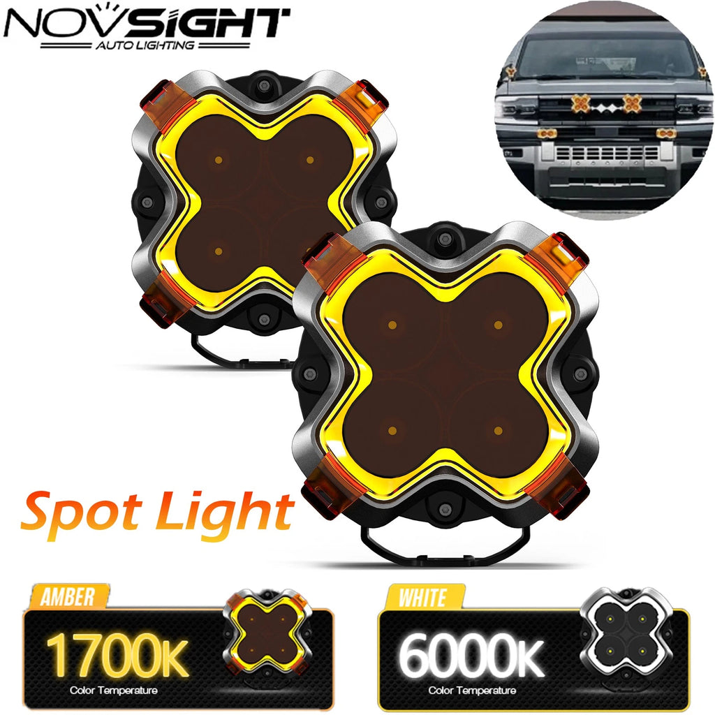 6" LED Work Light Pod Combo Beam for Chevrolet Ford