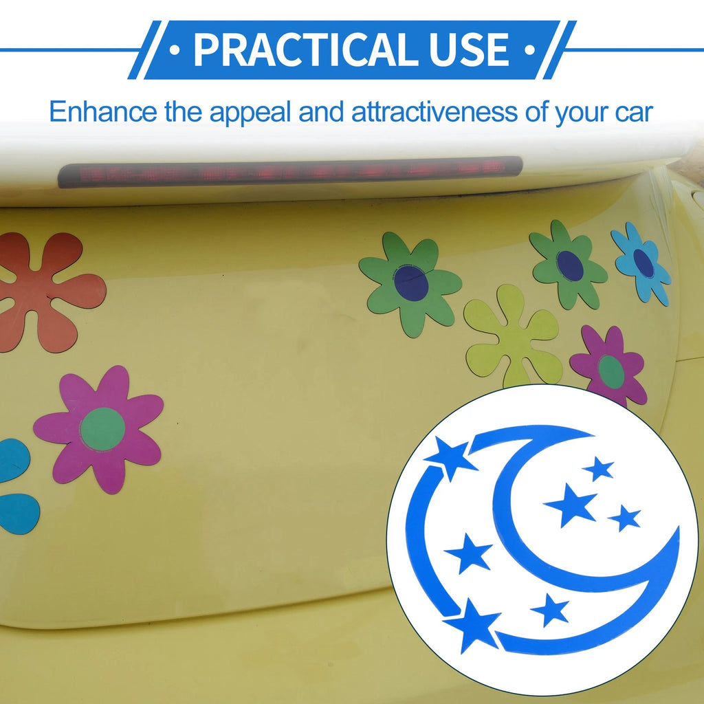 Reflective Bumper Decal for - Blue Moon & Stars