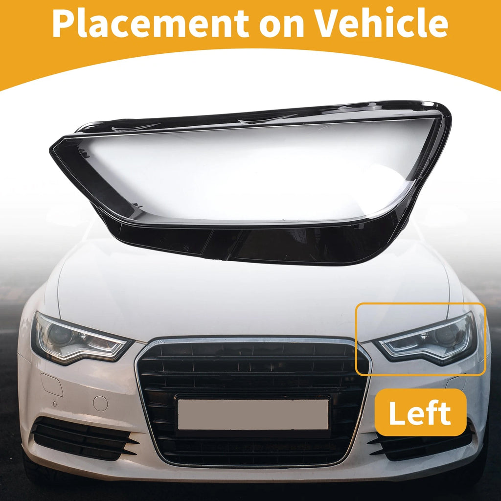 Headlight Lens Cover Front Left OEM Replacement for Audi Q5 (2021–2022)
