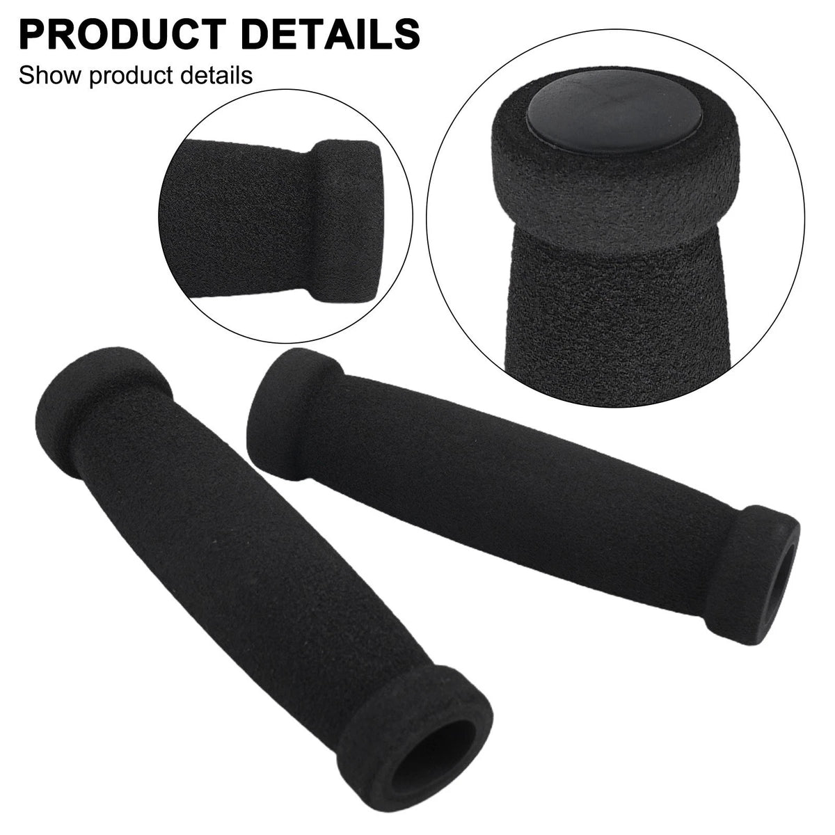 Anti Slip Black Bike Handlebar Grips for MTB Bicycles