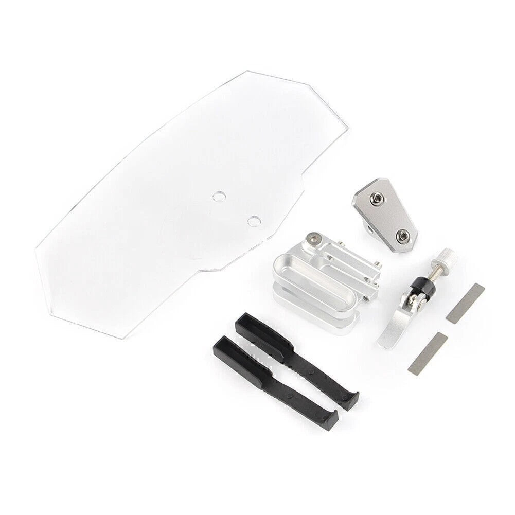 Windshield Wind Screen for Honda Yamaha Kawasaki Ducati (Clear)