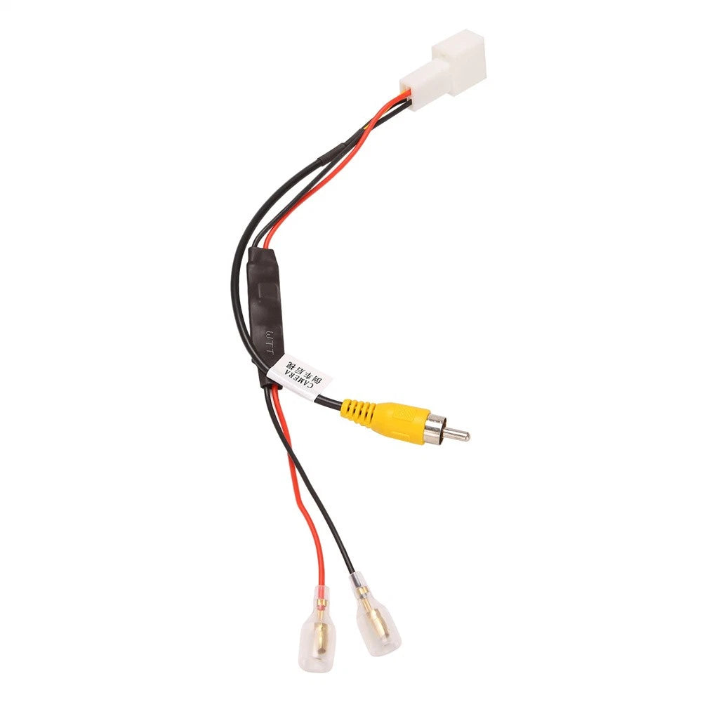 For Toyota Mazda 4-Pin Reversing Camera Video Wire Cable Plug Adapter Connector