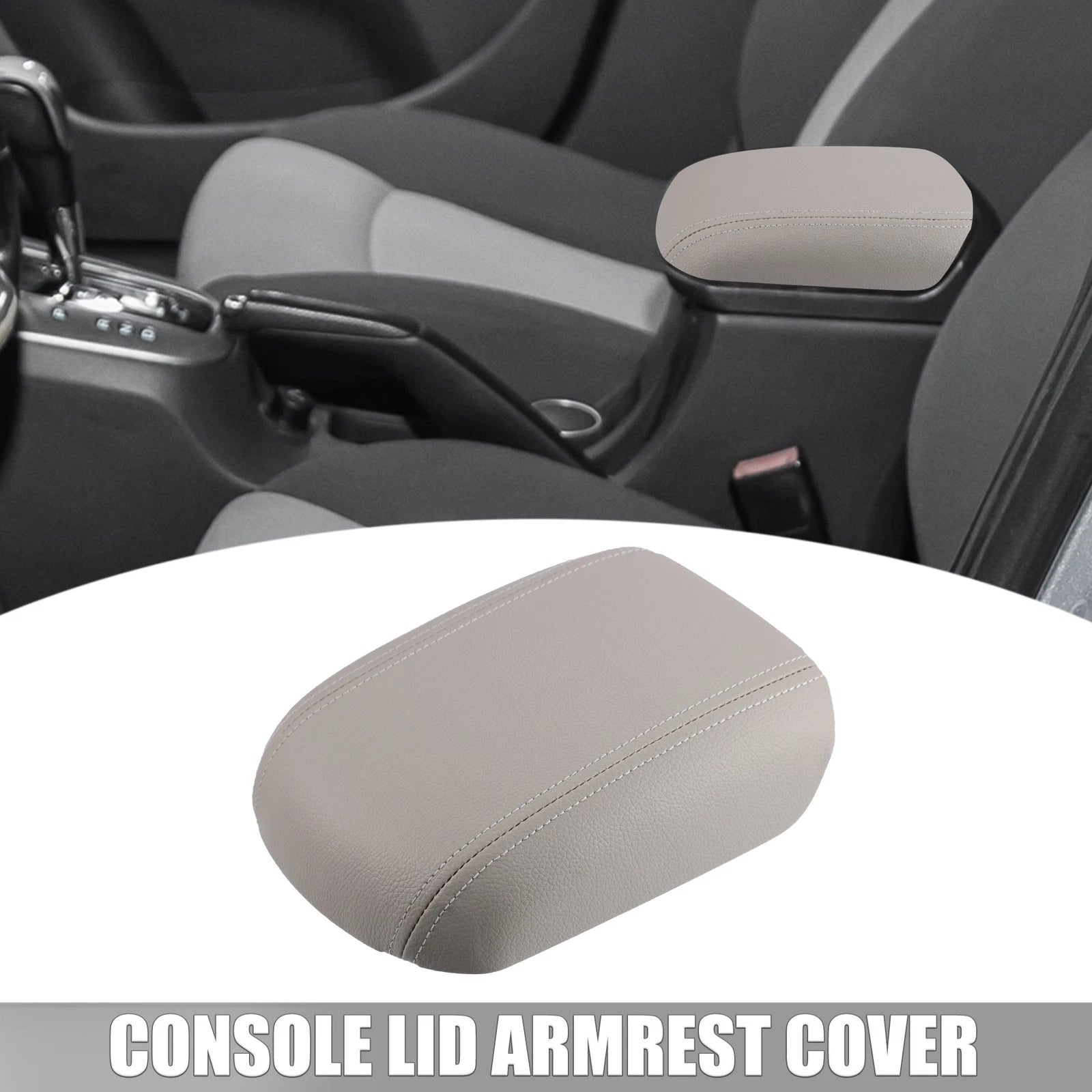 Car Center Console Armrest Cover Replacement for Chevrolet Cruze (2009–2014) Gray