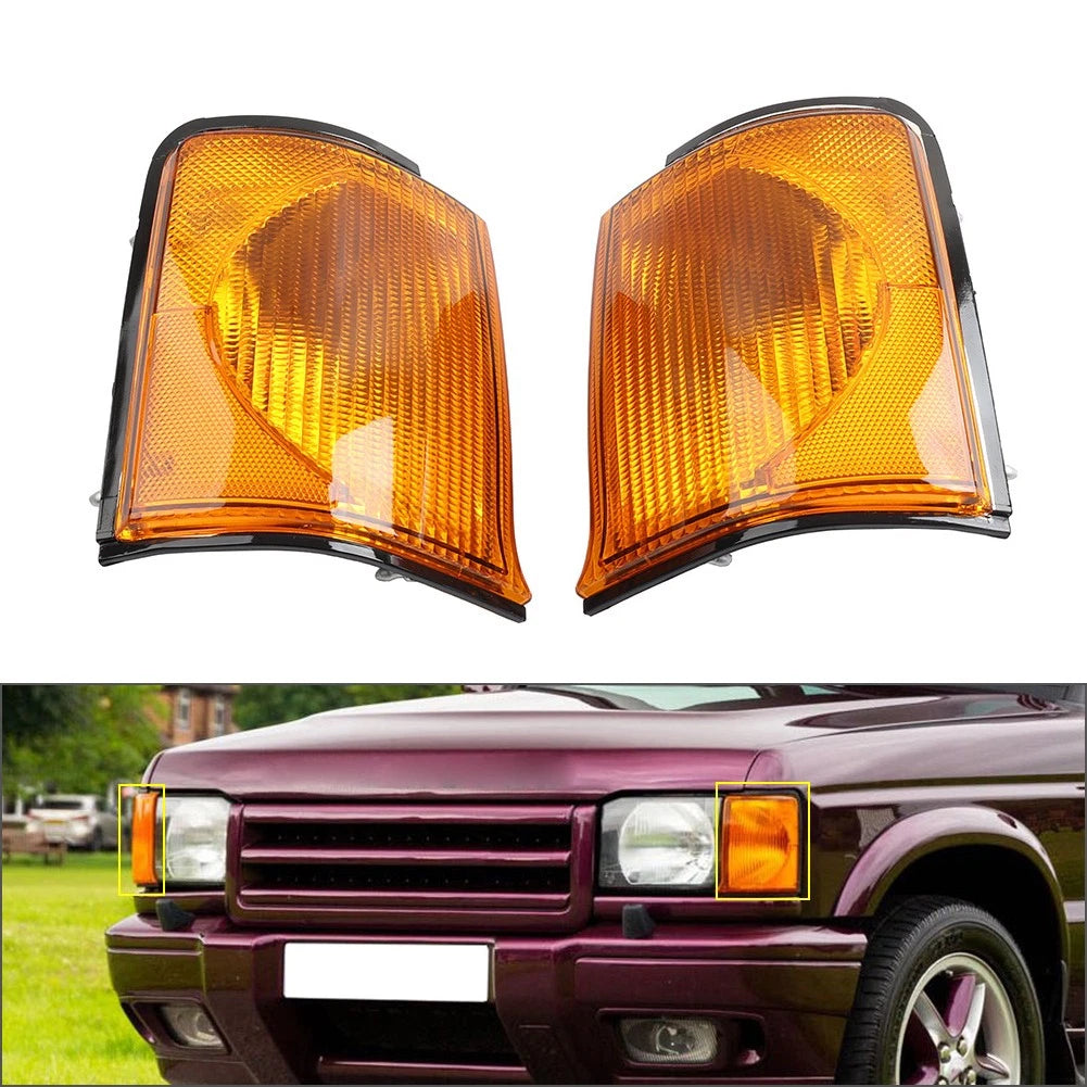 1 Pair Yellow Front Indicators for Land Rover Discovery 2 (1999–2002) XBD100880
