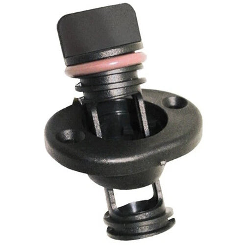 Drain Plug for Seachoice Small Boat (1" Hole) 18781 2-Pack Black Plastic
