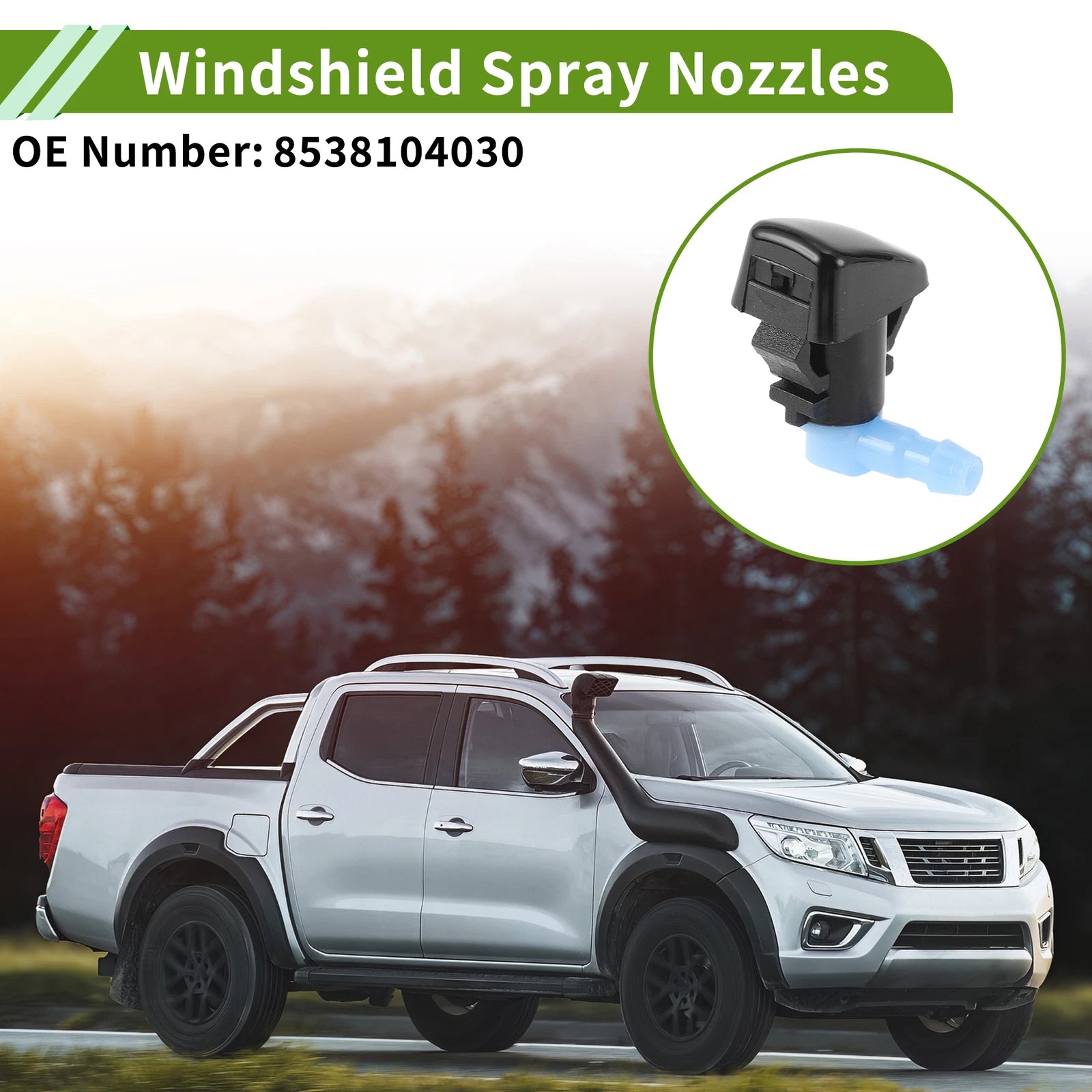 Windshield Washer Nozzle Set for Toyota (No. 8538104030)