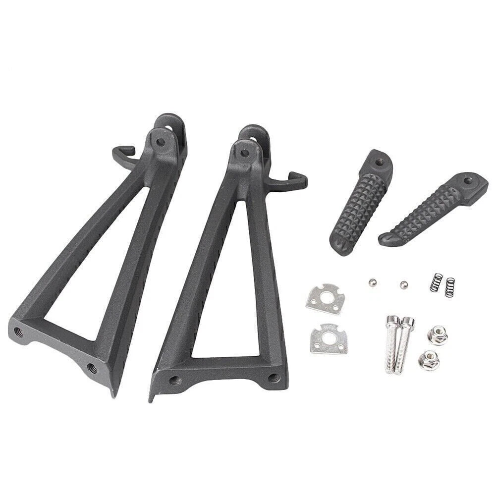 Rear Pillion Footrest Set Black for Yamaha YZF-R6 (2006–2011)