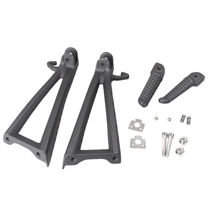Rear Pillion Footrest Set Black for Yamaha YZF-R6 (2006–2011)