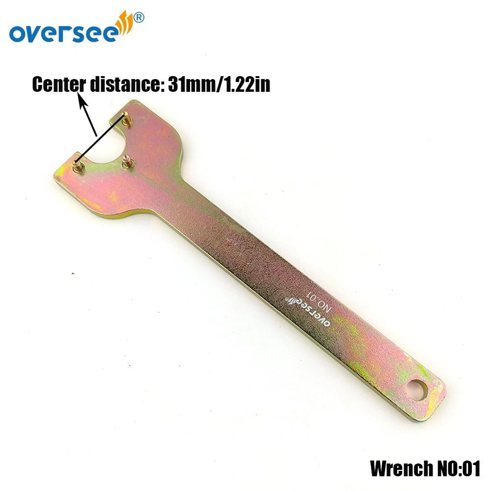 Wrench NO.01 Center 31mm Screw Tool for Yamaha Outboard (48630-98L0, 64E, 6H1-43821)