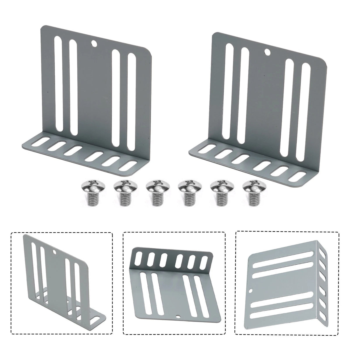 Installation Kit for Car Radio 2 Din Accessories - Metal Mounting Brackets
