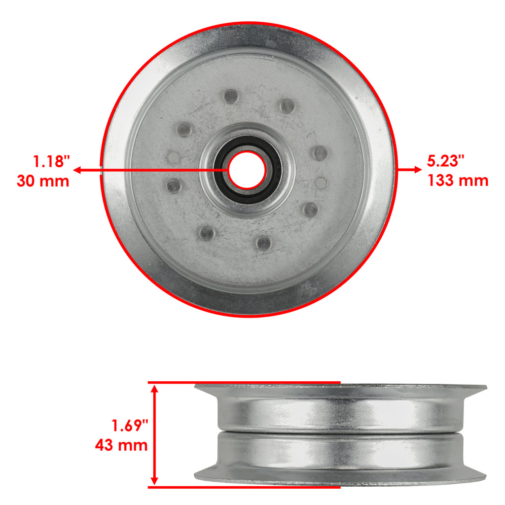 Idler Pulley Sheave Replacement Deck Large for John Deere 190C LA175 (1990–2010)