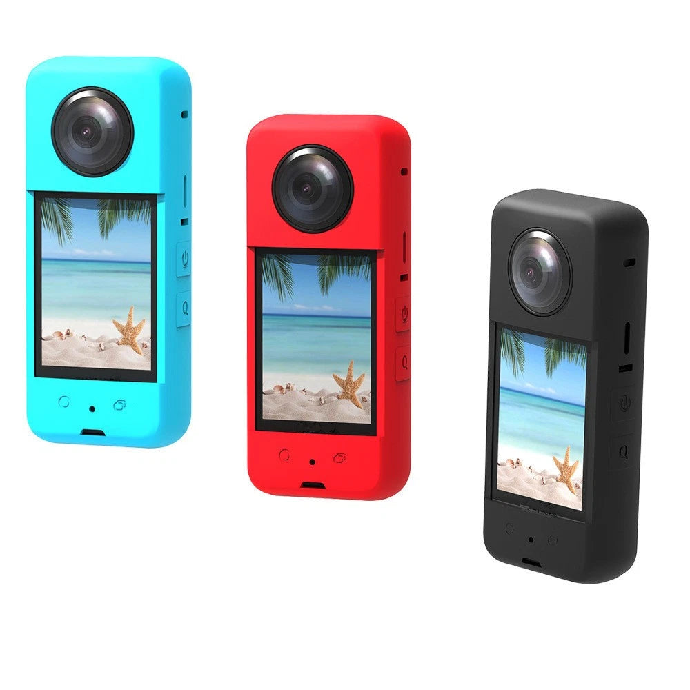 Silicone Protective Case Sleeve with Lens Cover for Insta360 ONE X3 (2022)