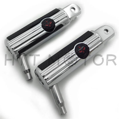 Skull Defiance Rider Footpegs for Harley FXBB FXBR FXBRS FXLR (2018–Present)