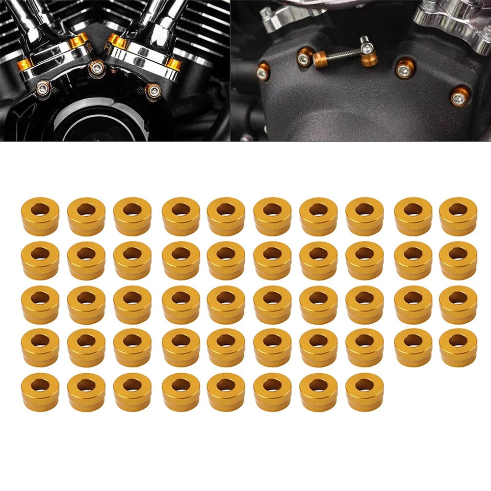 48X Engine Bolt Topper Caps for Harley Twin Cam (2000–2017)