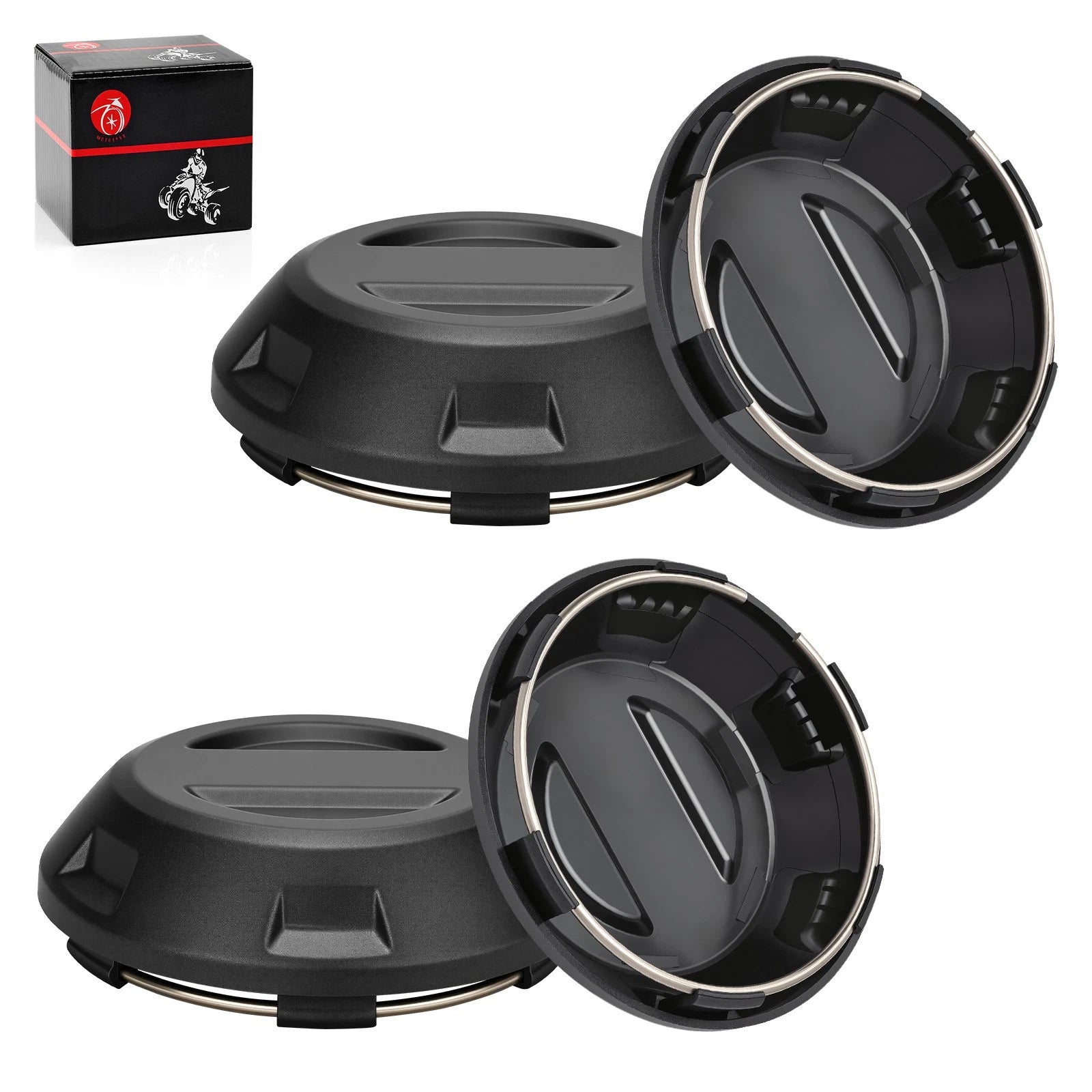 Set of 4 Center Hub Wheel Caps for Polaris RZR PRO XP 4 Sport (2021–2025)