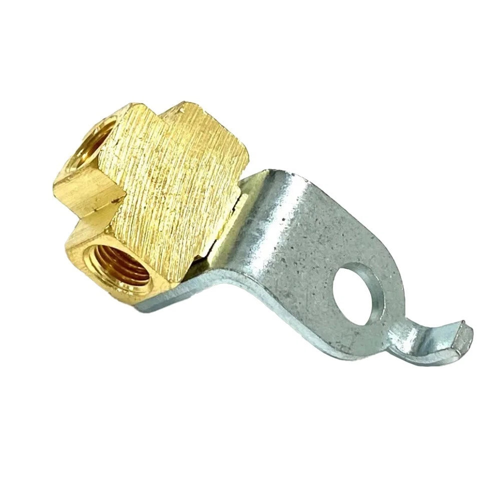 Brake Line Tee with Mounting Bracket for