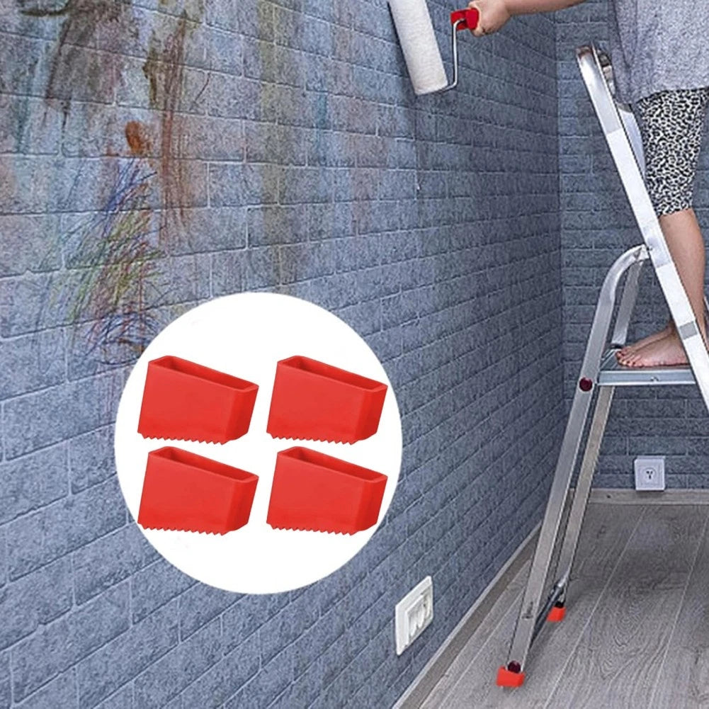 Rubber Ladder Foot Covers Set of 4 for Extension Folding Ladders