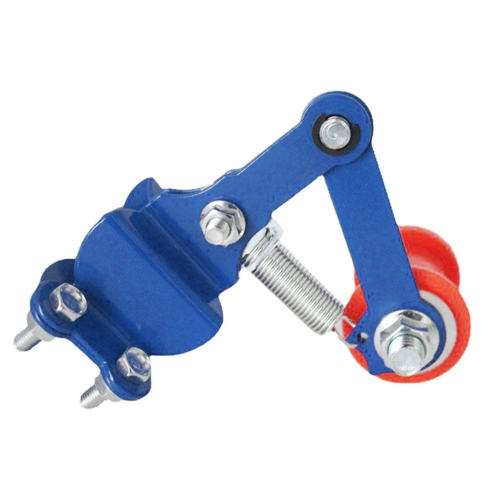 Chain Tensioner Roller Adjuster for Universal ATV Dirt Bike (Blue/Red)