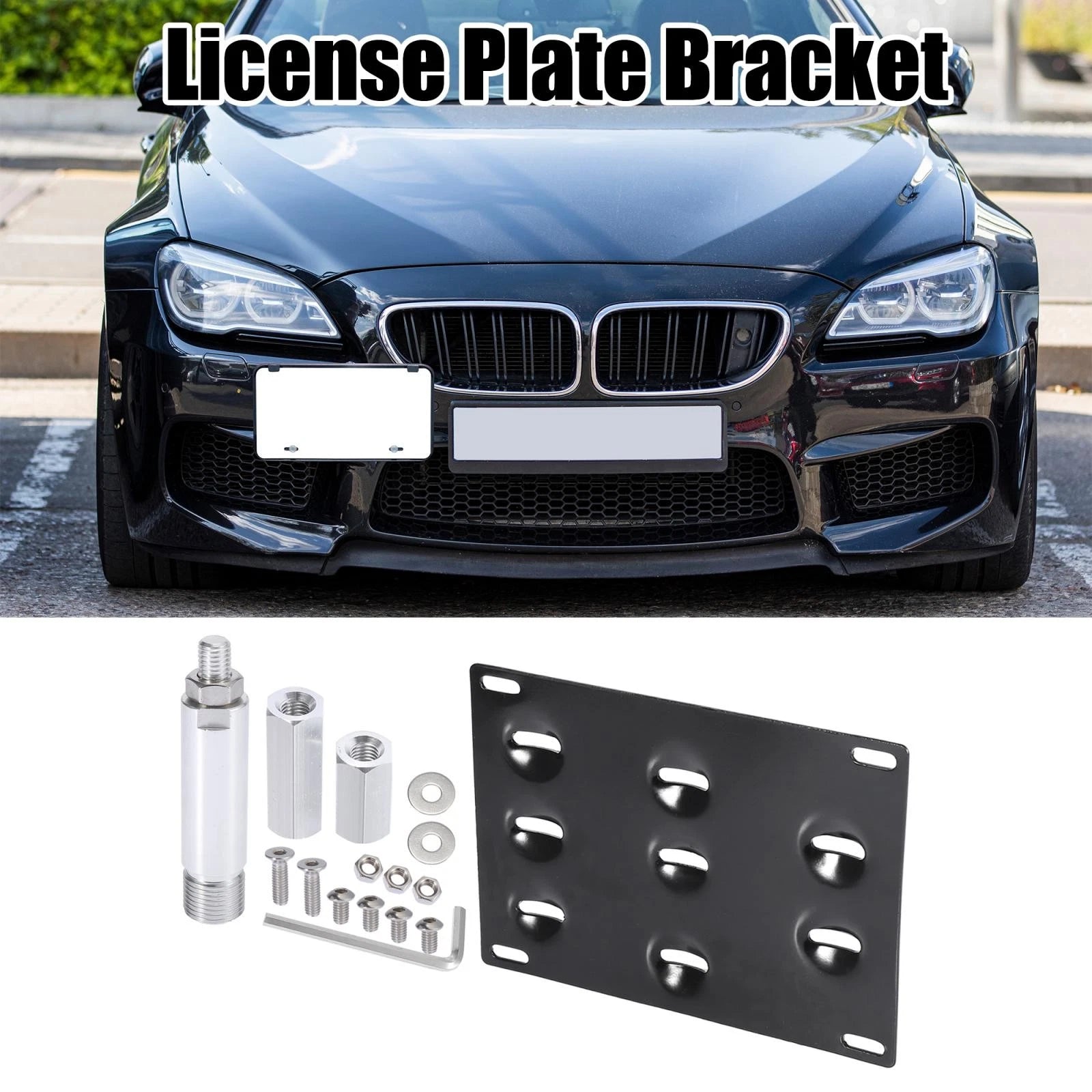 Tow Hook License Plate Mount Bracket Holder Set for Lexus ES (2020–2020)