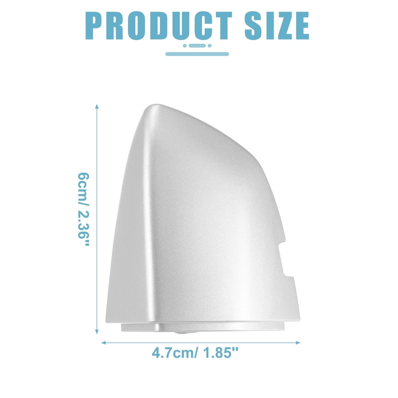 Front Left Door Handle Cover for Volkswagen (Silver Tone)
