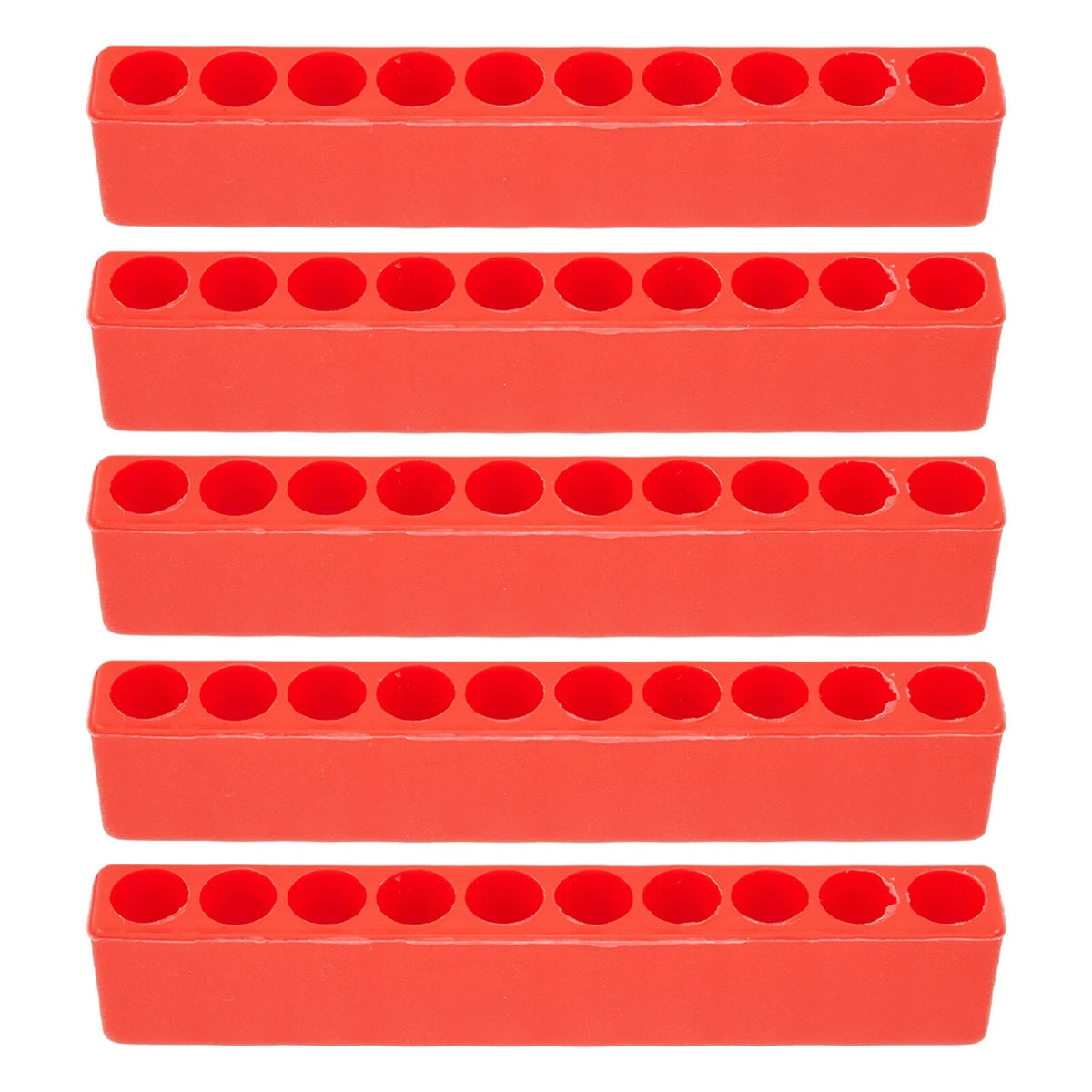 5X Bit Holder 10 Hole 1/4" Hex Shank for Screwdriver Storage