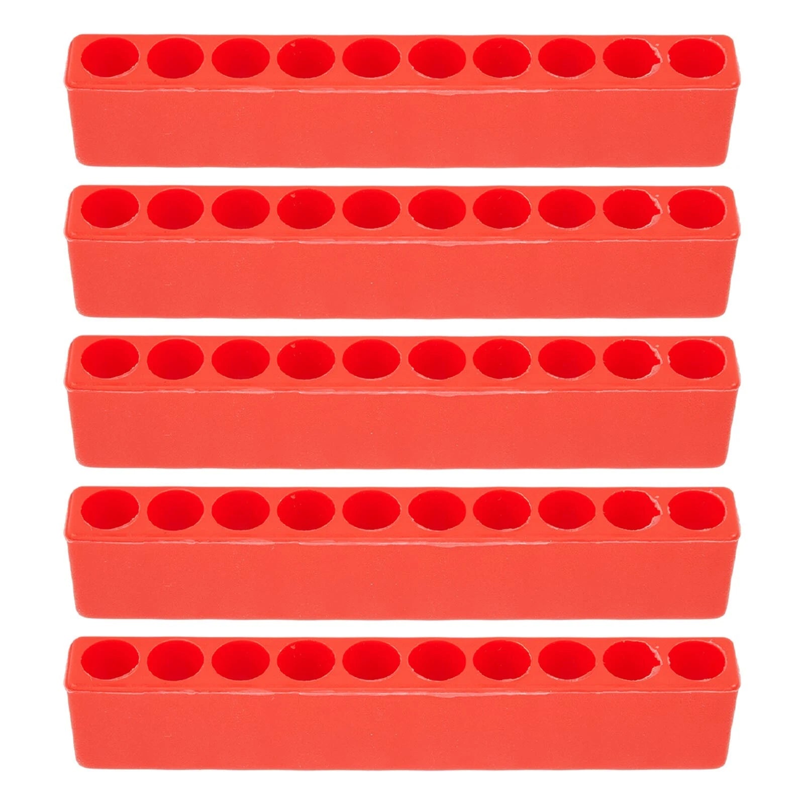 5X Bit Holder 10 Hole 1/4" Hex Shank for Screwdriver Storage