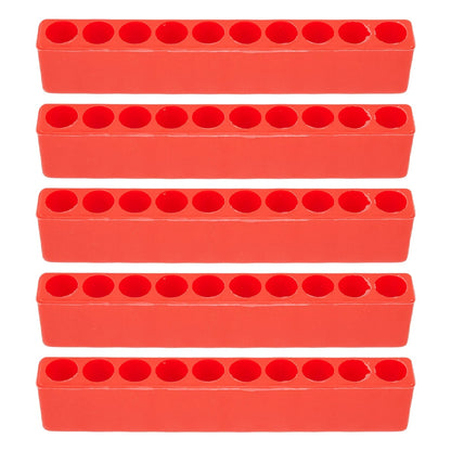 5X Bit Holder 10 Hole 1/4" Hex Shank for Screwdriver Storage