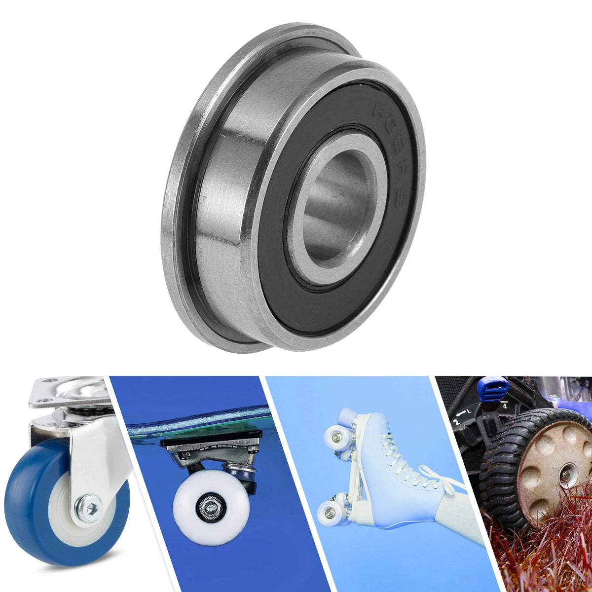 F608-2RS Deep Groove Ball Bearing for Scooter Skateboard (8x22x7mm)