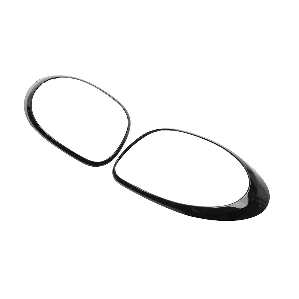 1 Pair Tail Light Trim with Trim Ring for Fiat 500L (2014–2020) Gloss Black