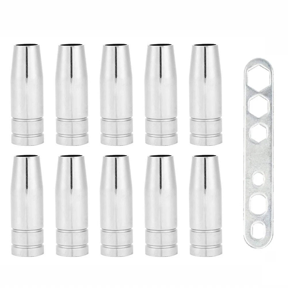 Set of 13 Conical Weld Torch Nozzles for MIG Equipment