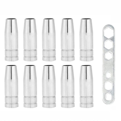 Set of 13 Conical Weld Torch Nozzles for MIG Equipment