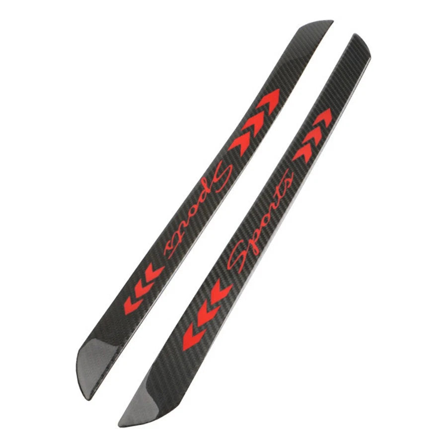 4Pcs Carbon Fiber Car Door Sill Cover Panel Protector for Universal Fit