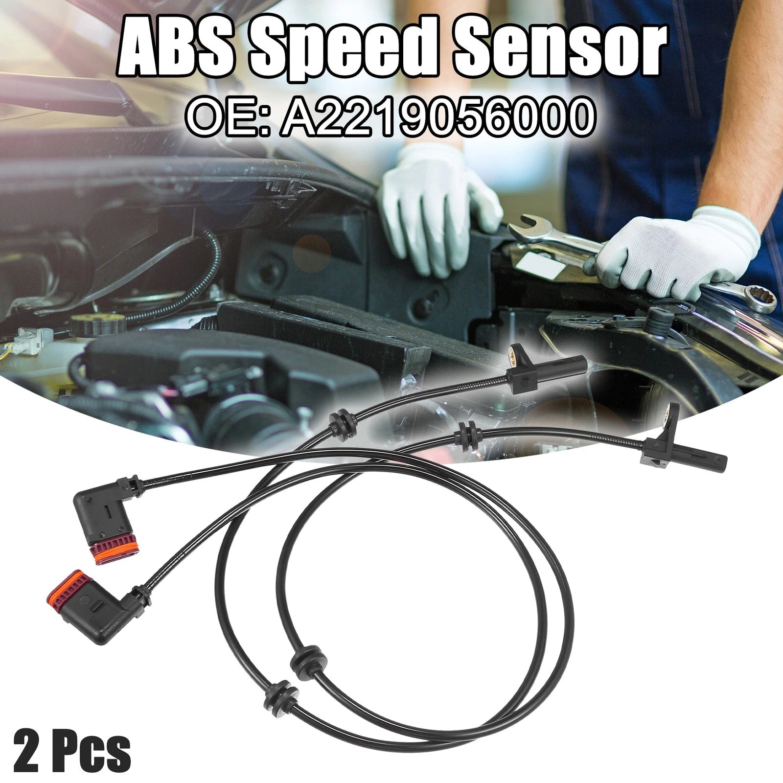 2pcs Rear Left Right ABS Sensor Replacement for Mercedes-Benz S63 AMG (2014–2017)