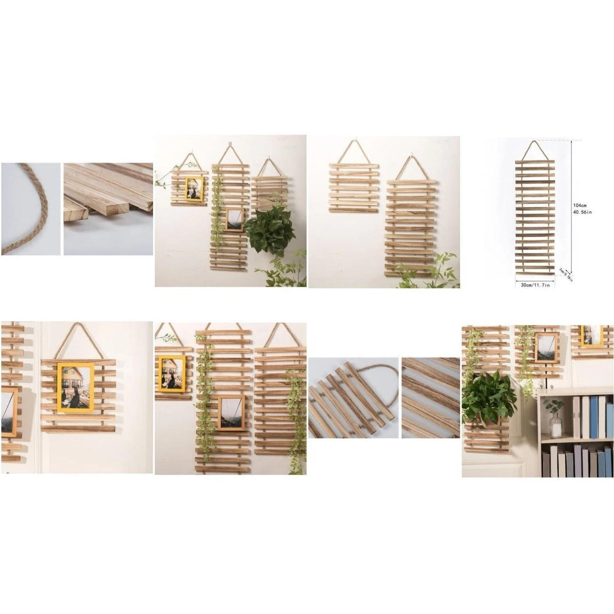 Wall Mounted Plant Rack for Indoor Outdoor Use