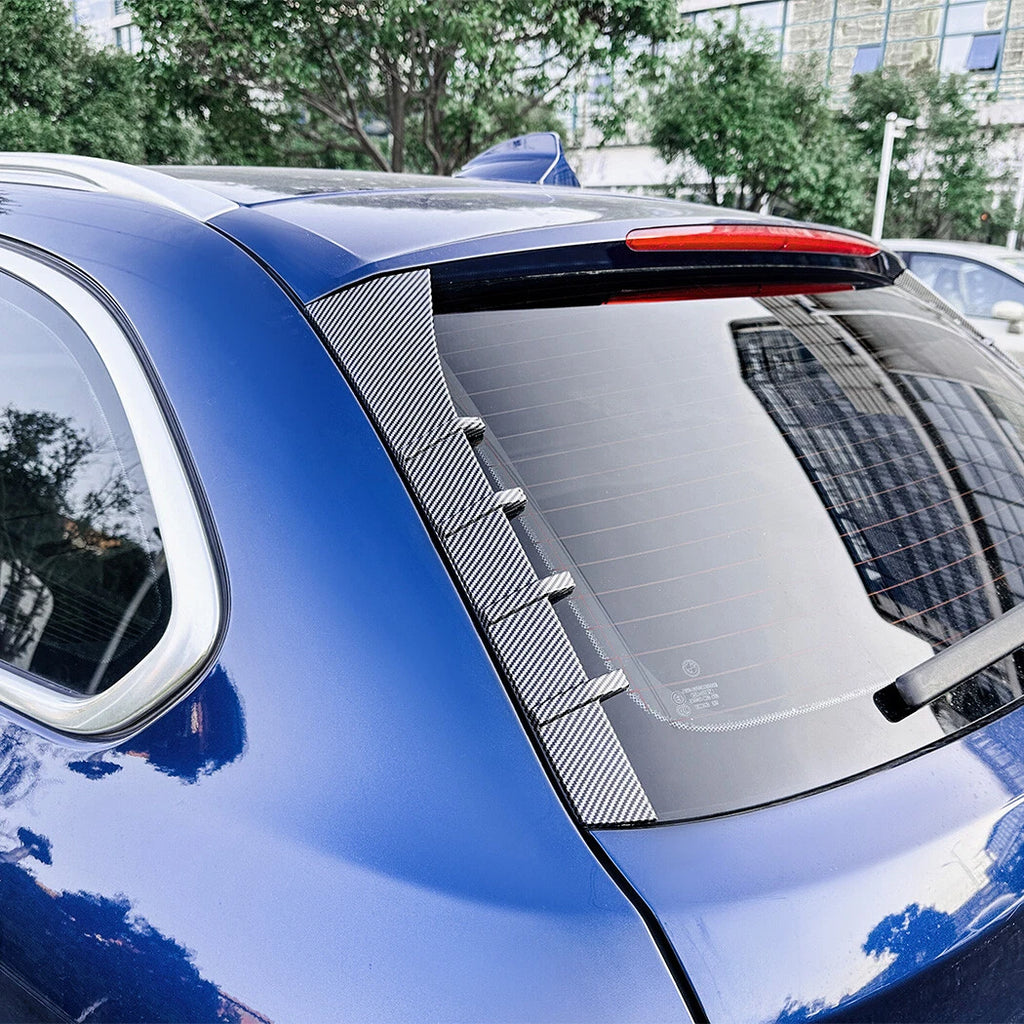 Rear Window Side Spoiler Trim for BMW 5 Series Touring F11 (2011–2017) Gloss Black