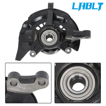 2X Front Side Wheel Bearing Hub Knuckle Assembly for Toyota Sienna (2004–2010) AWD