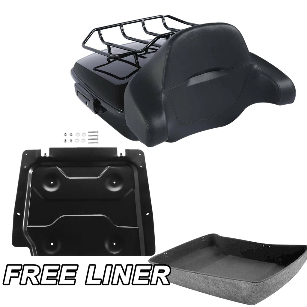 Chopped Trunk Backrest Rack Base Plate for Harley Touring Glide (2014–2026)