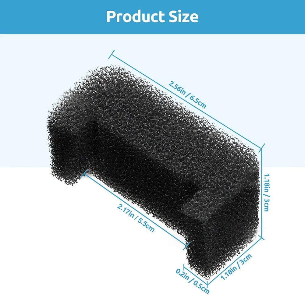 8Pcs Black Sponge Filter Set for