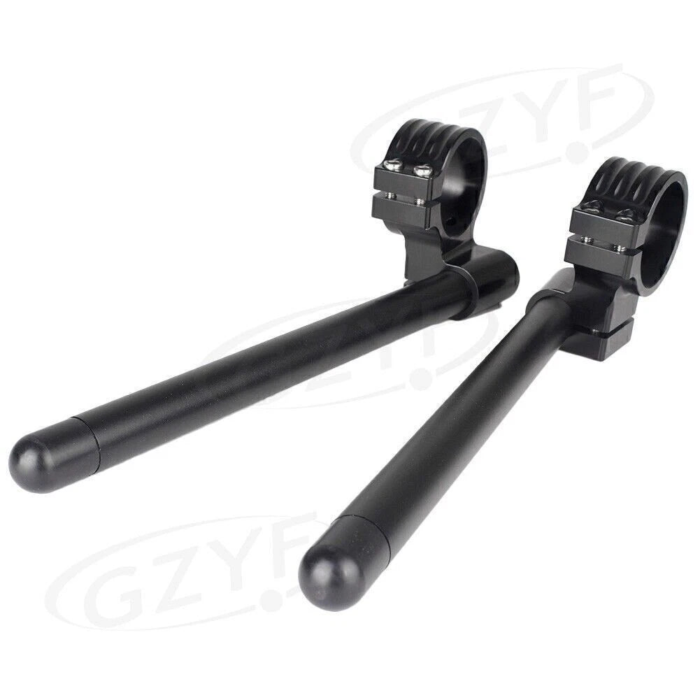 Clip On Handlebar for Motorcycle (51MM Fork Tube, Black/Silver/Gold)