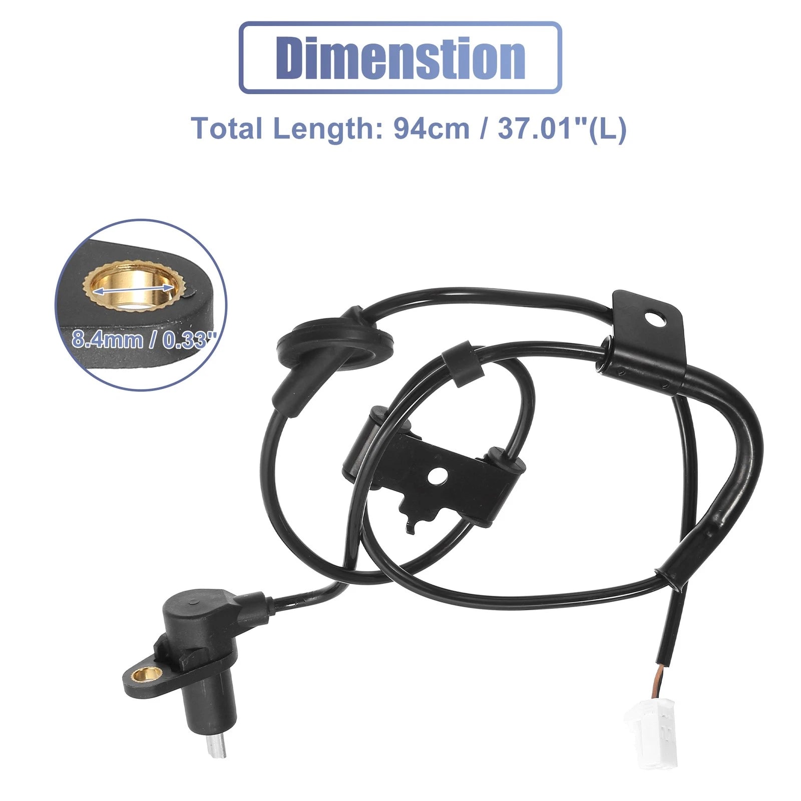 ABS Wheel Speed Sensor Rear Right Replacement for Hyundai Tiburon (2003–2005)
