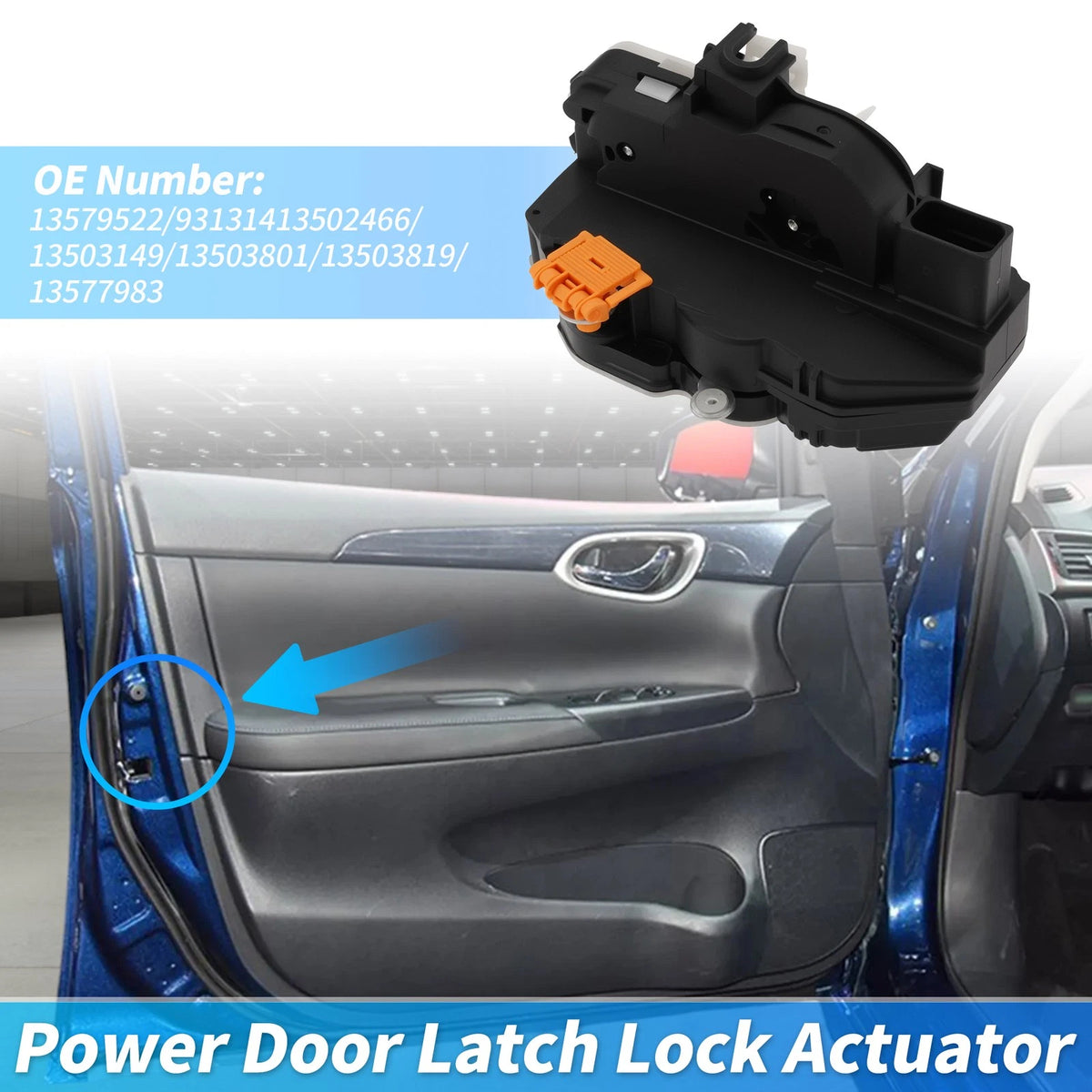 Front Left Power Door Lock Actuator for Buick Allure (2010) 13579522