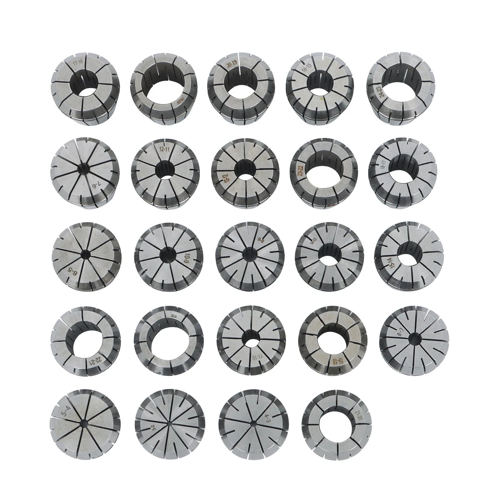24Pcs ER40 Collet Set for Metric Size (Precision Spring Clamping)