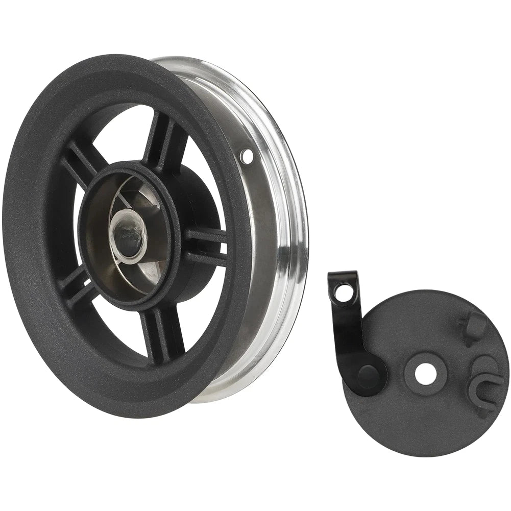 Set of 4 Wheel Hub and Drum Brake Covers for Scooter (5Plus Compatible)
