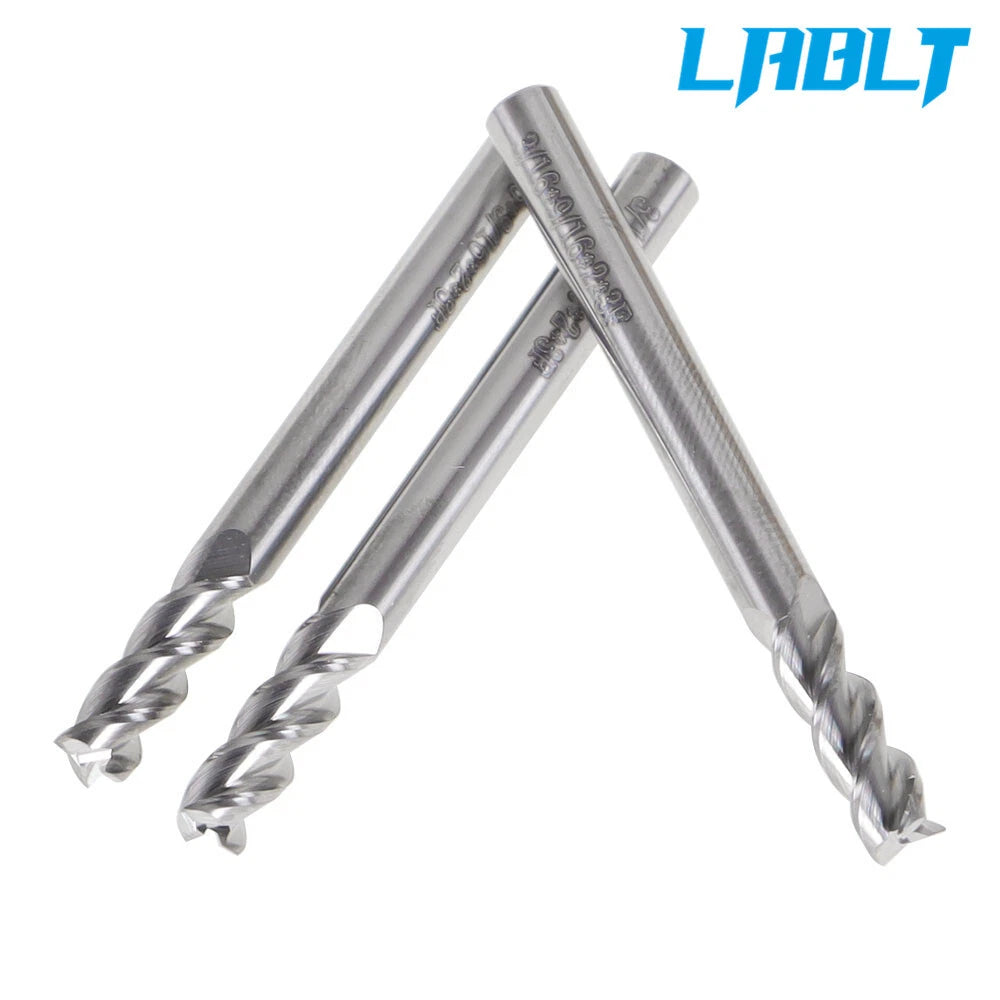 3X 3/16" 3 Flute Regular Carbide End Mill - 9/16" LOC, 2" Overall Length