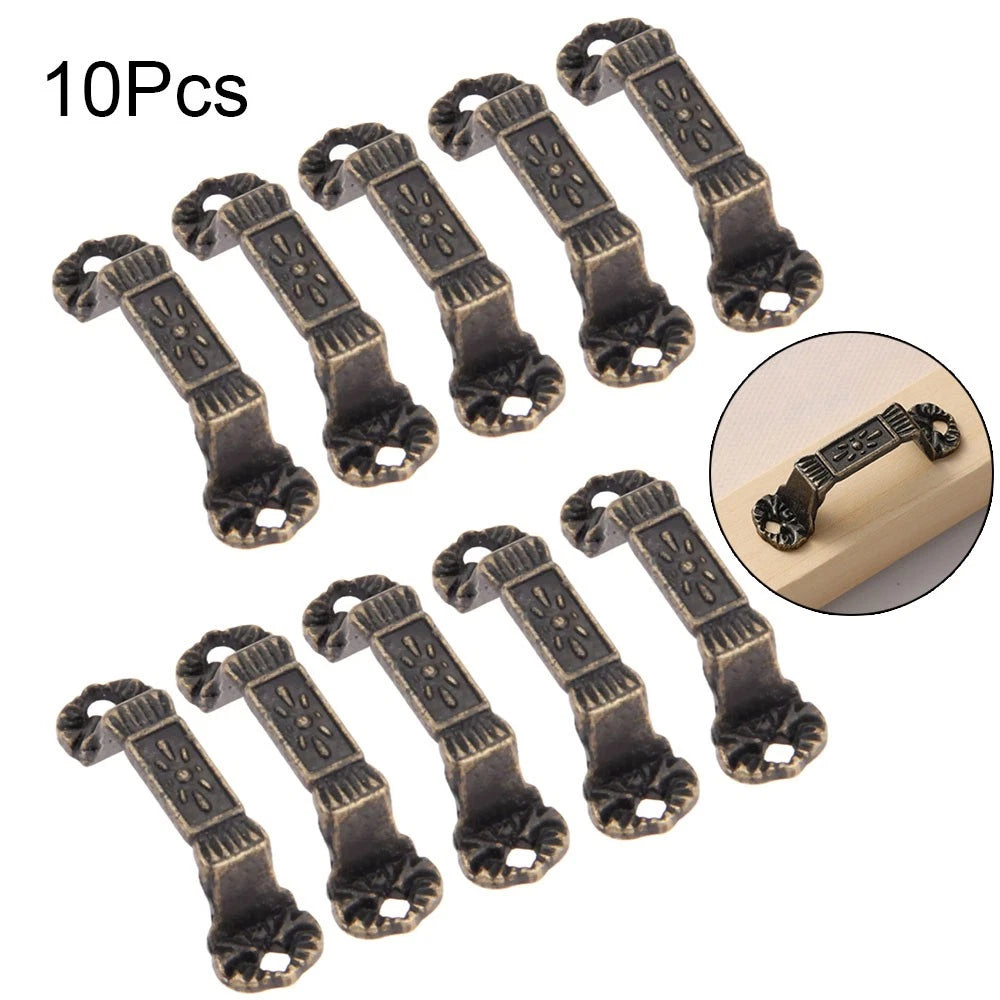 10Pc Antique Bronze Furniture Door Knob Pull Cupboard Drawer Cabinet Pull Handle