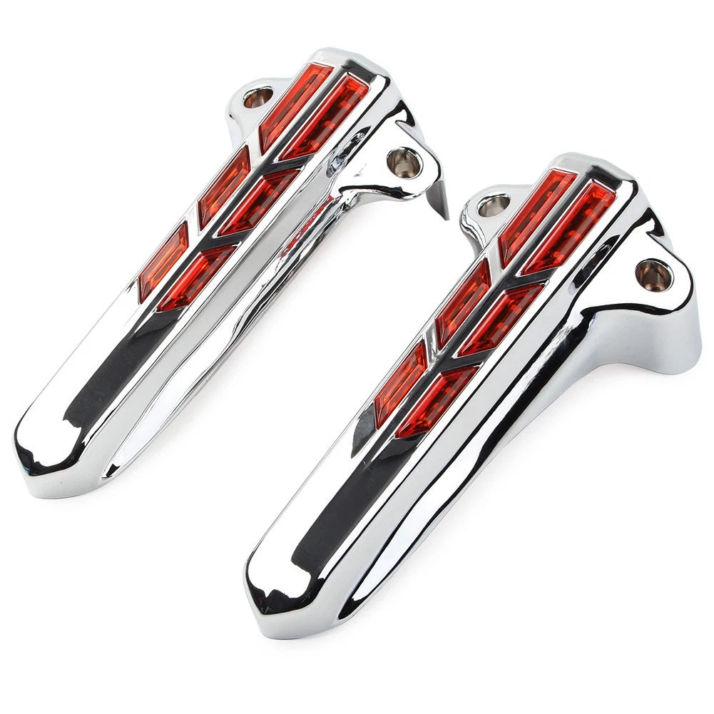 Front Fork Leg Covers with LED Light for Harley FLHR FLHTK FLHX (2014–2020)